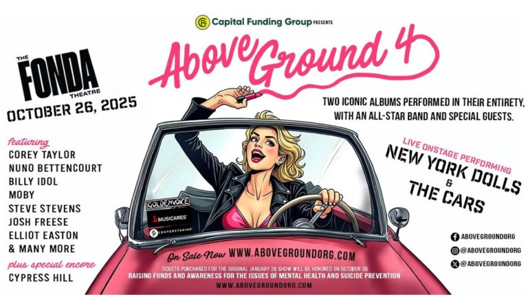 Above Ground 4 to Feature Elliot Easton, Billy Idol, Corey Taylor, Nuno Bettencourt, Steve Stevens, Moby, Josh Freese, and Cypress Hill on October 26
