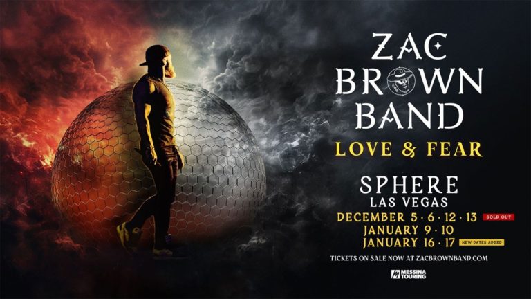 Zac Brown Band Announces ‘Love & Fear’ at Sphere Las Vegas with Two New Shows Added
