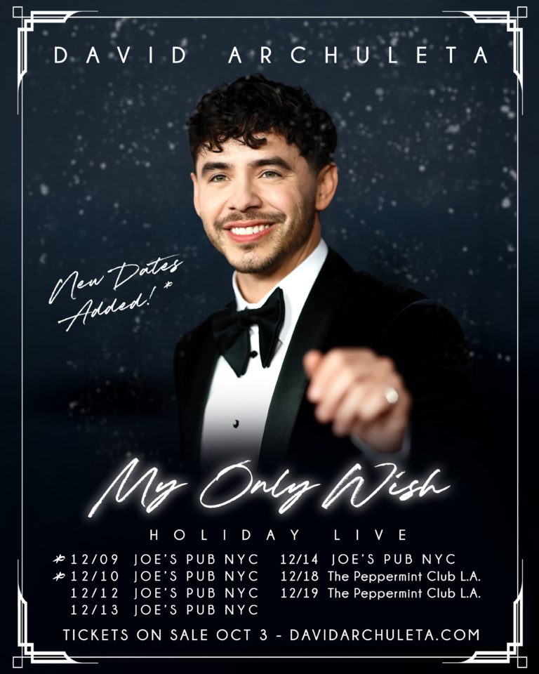 Pop Favorite David Archuleta Delivers Holiday Magic with ‘My Only Wish’