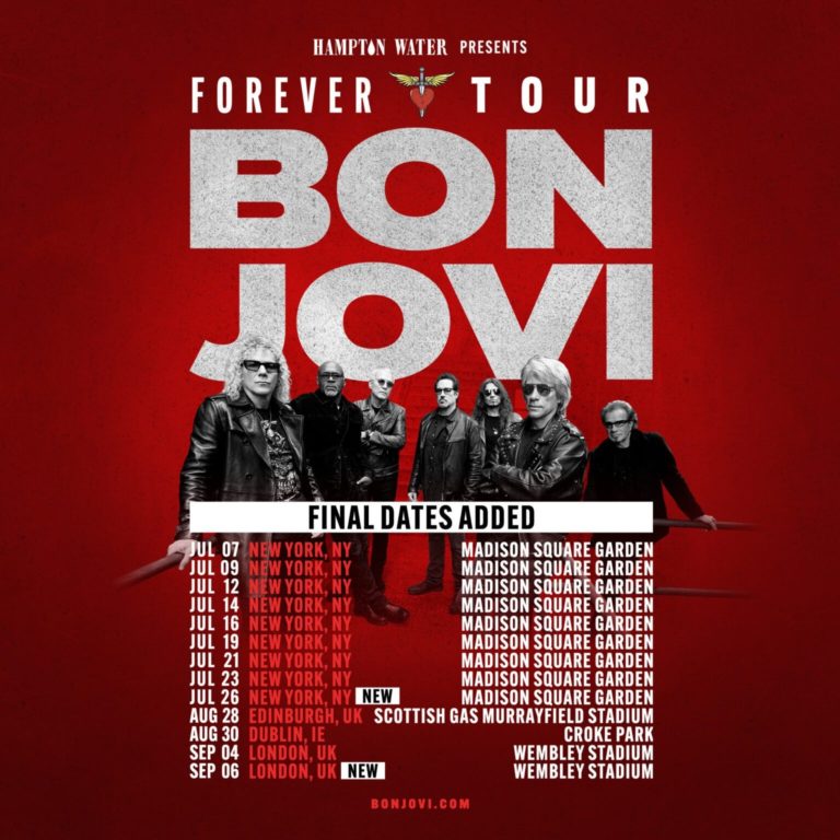 Bon Jovi Adds Ninth And Final Madison Square Garden Show To Massive “Forever Tour”