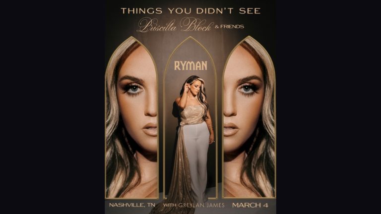 Priscilla Block to Headline Nashville’s Historic Ryman Auditorium in 2026