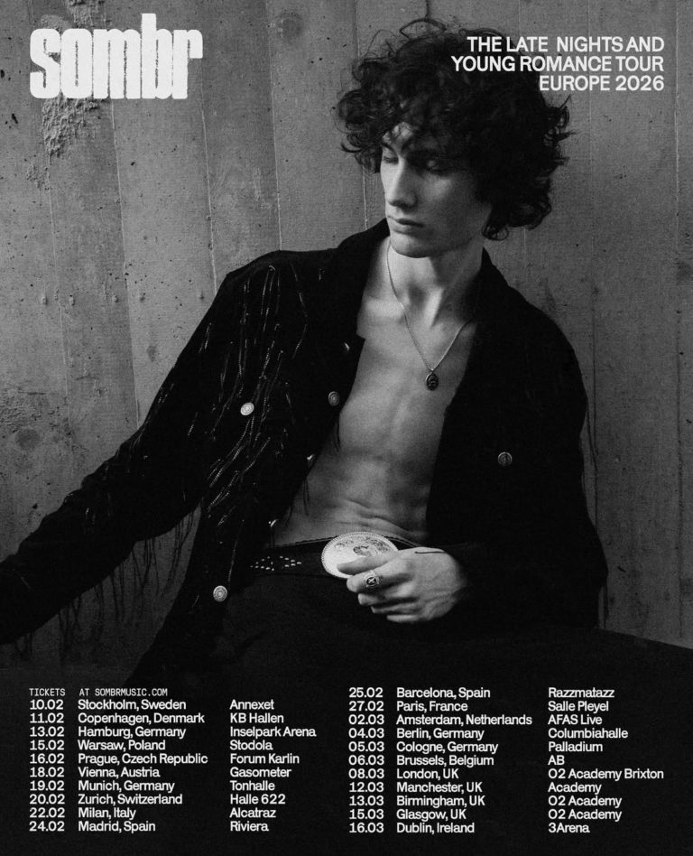 sombr Announces 2026 UK & European Tour Following Global Chart Success