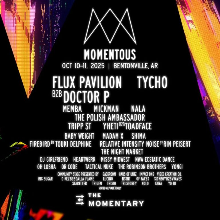 Flux Pavilion b2b Doctor P and Tycho to Headline Momentous 2025 at the Momentary