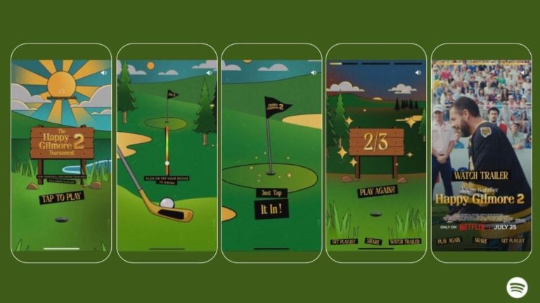 Spotify Swings Into Fun With Interactive ‘Happy Gilmore 2 Tournament’ Game Experience