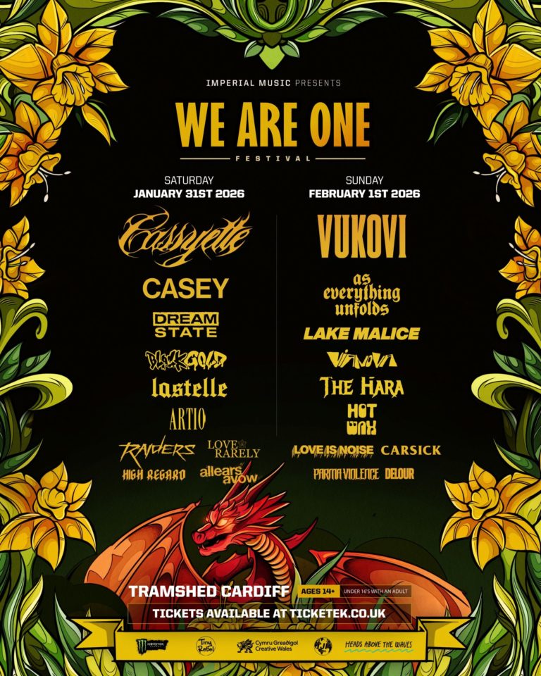 We Are One Festival 2026 Unites Cardiff’s Alt-Rock Scene with Massive Lineup