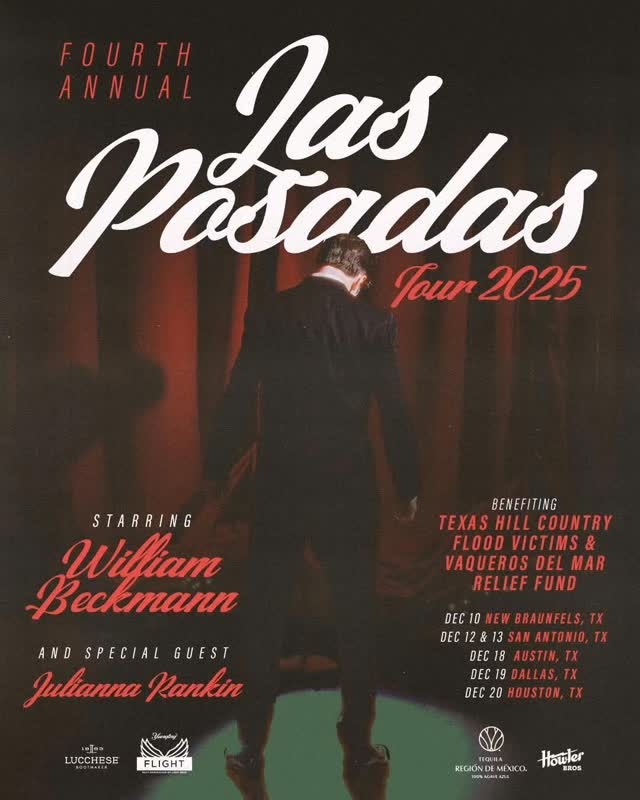 William Beckmann Announces Fourth Annual ‘Las Posadas Holiday Tour’ Benefiting Texas Flood Relief