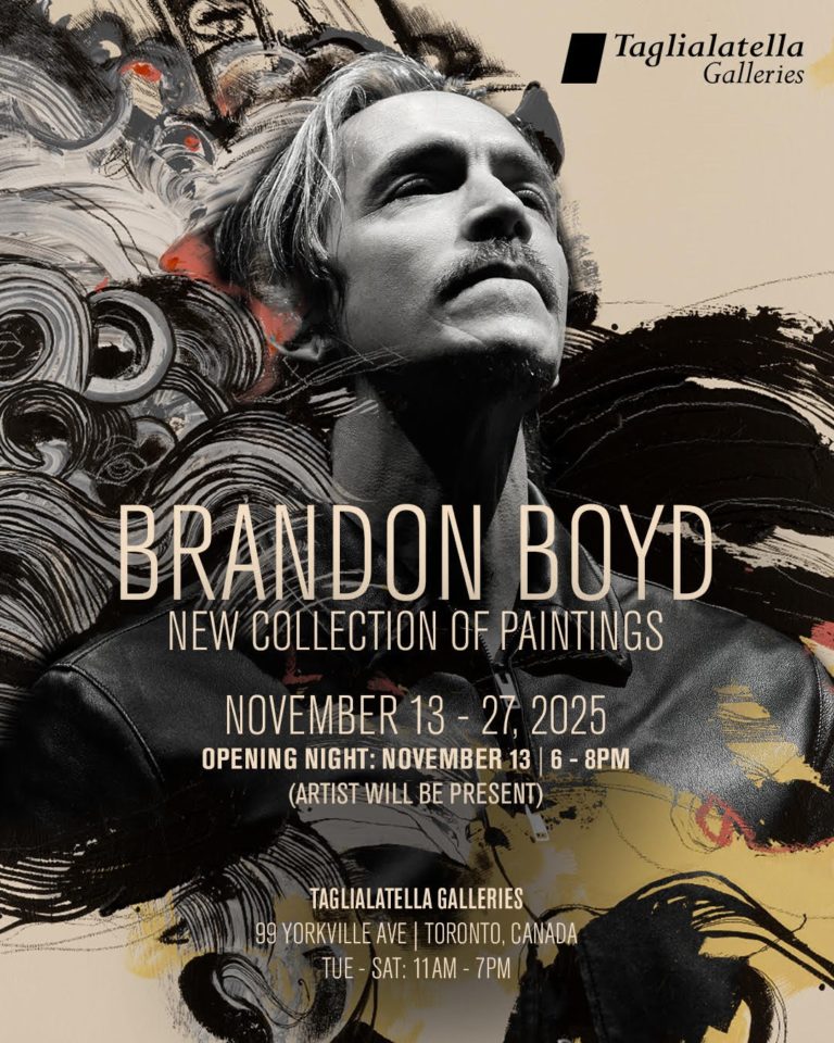 Brandon Boyd of Incubus Brings His First-Ever Toronto Art Exhibition to Taglialatella Galleries