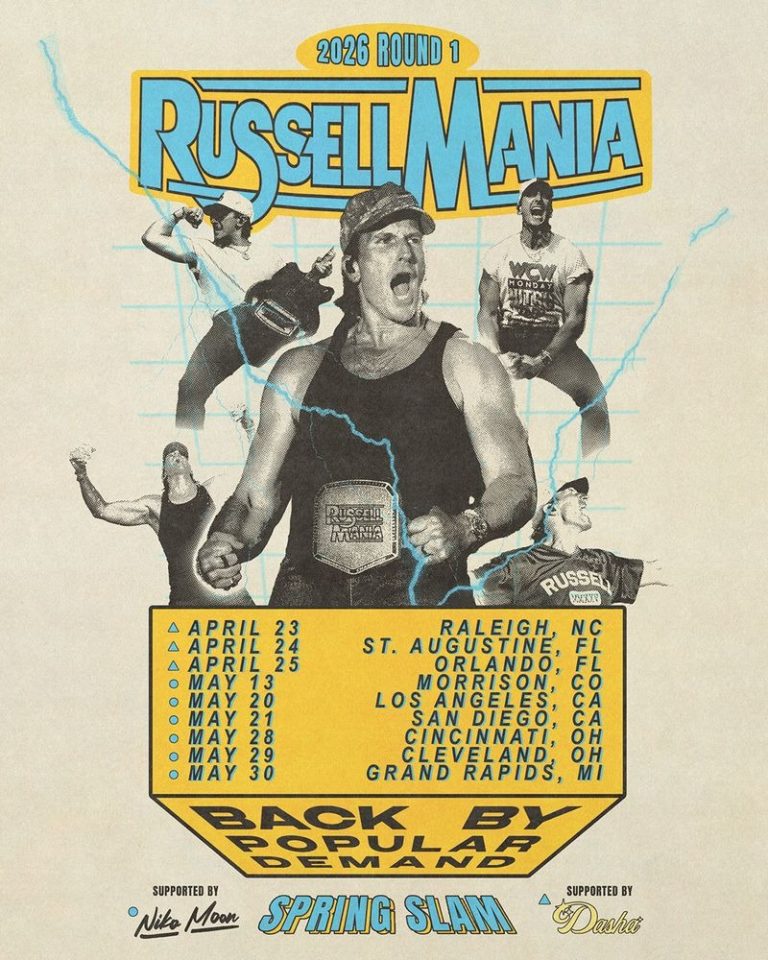 Country Powerhouse Russell Dickerson Expands His Funky ‘RUSSELLMANIA TOUR 2026’