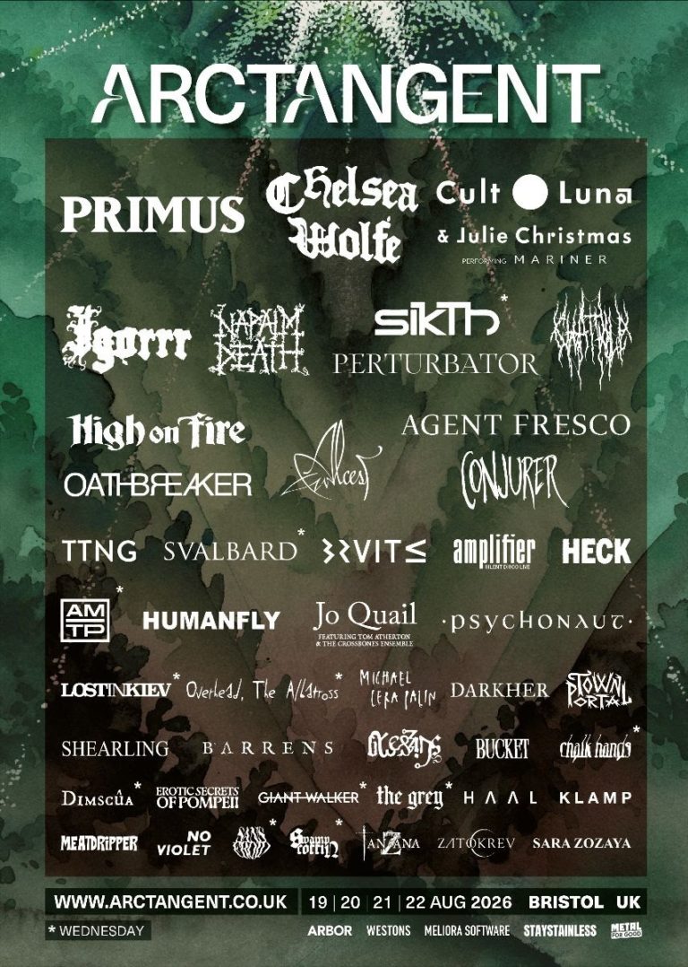 Primus, Chelsea Wolfe, and Cult Of Luna & Julie Christmas Headline ArcTanGent Festival 2026