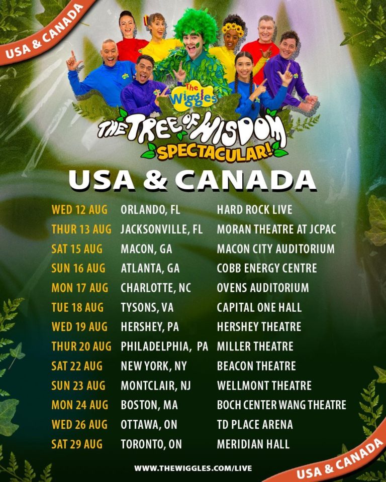 The Wiggles Announce 2026 North American Tour With ‘The Tree of Wisdom Spectacular’