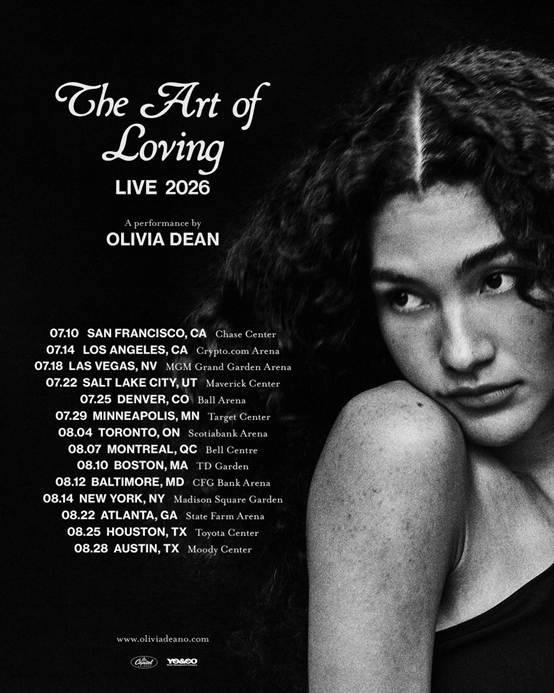 Olivia Dean Announces 2026 Arena Tour ‘The Art Of Loving Live’ Across U.S. and Canada