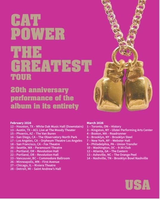 Cat Power Celebrates 20 Years of ‘The Greatest’ With 2026 World Tour and New ‘Redux’ EP