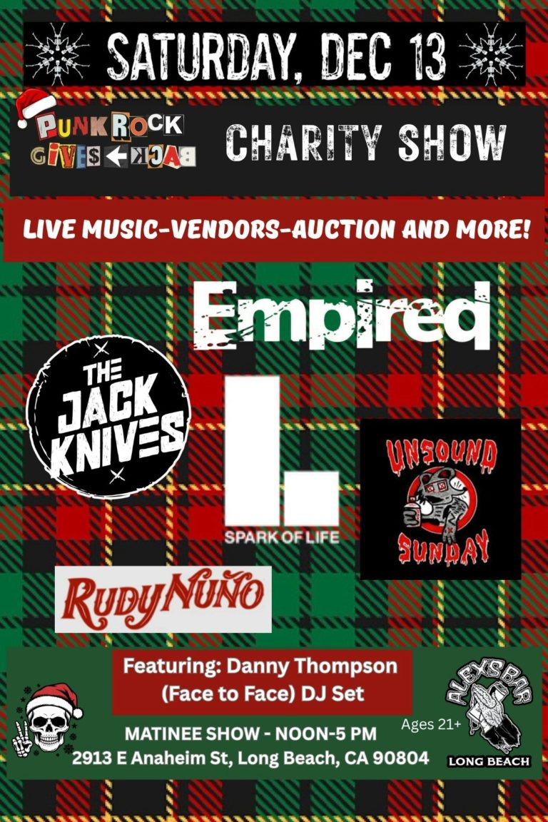 Punk Rock Gives Back Returns To Alex’s Bar In Long Beach For Annual Charity Show