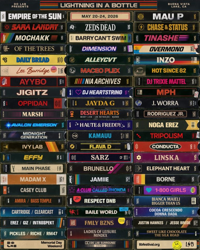 Lightning in a Bottle Announces 2026 Lineup Featuring Empire of the Sun, Zeds Dead, and Trixie Mattel