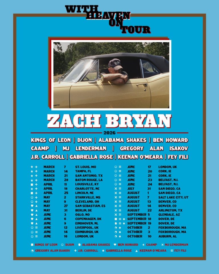 Zach Bryan Announces 40 Date ‘With Heaven On Tour’ Following Record Setting Run