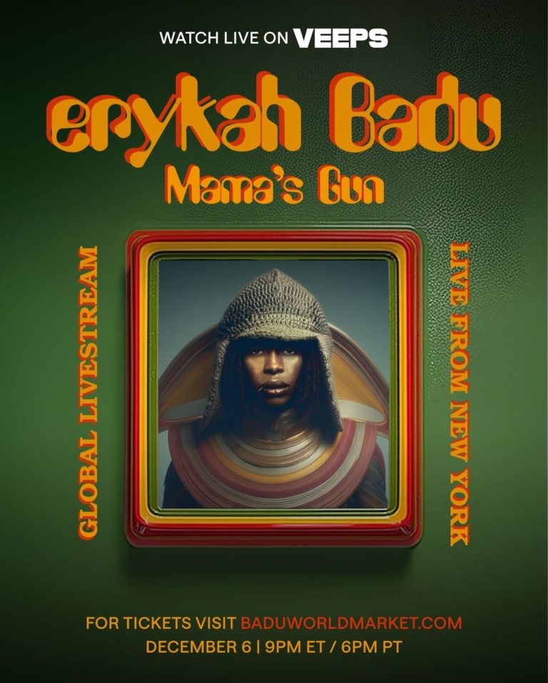 Erykah Badu Celebrates 25 Years Of ‘Mama’s Gun’ With Special King’s Theater Livestream On Veeps