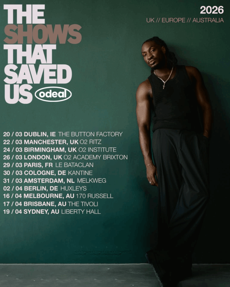 Afro R&B Star Odeal Announces International ‘The Shows That Saved Us’ Tour