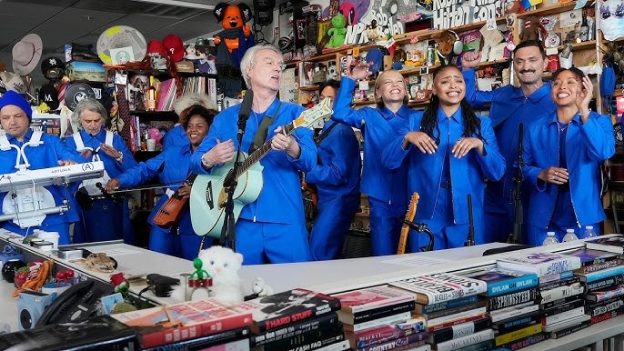 David Byrne Brings His Brilliant, Massive Touring Band to the Tiny Desk for Epic Set