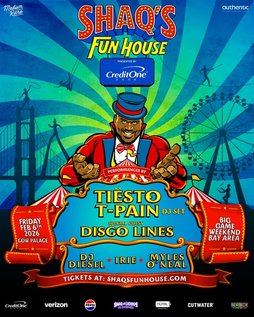 Shaq’s Fun House Transforms the Cow Palace for Historic Big Game Weekend Kickoff