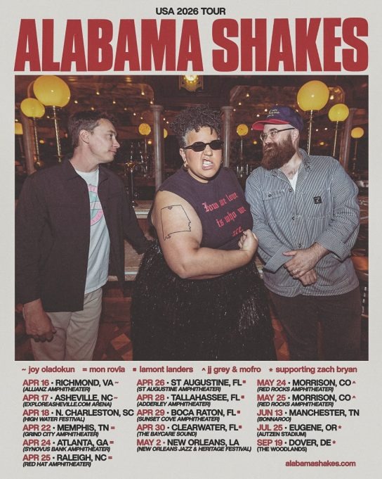 Alabama Shakes Announce 2026 Spring Tour Dates And First Overseas Run In A Decade