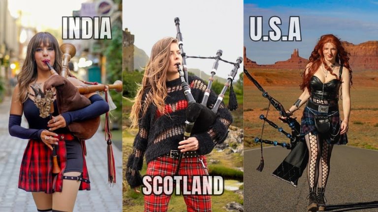 Global Bagpipe Trio Reimagine AC/DC With Celtic Power