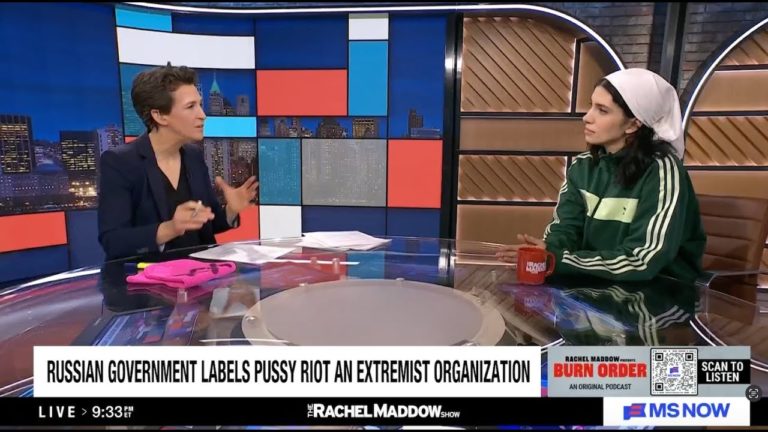 Pussy Riot’s Nadya Tolokonnikova Discusses Putin and Trump Tactics on Rachel Maddow Show
