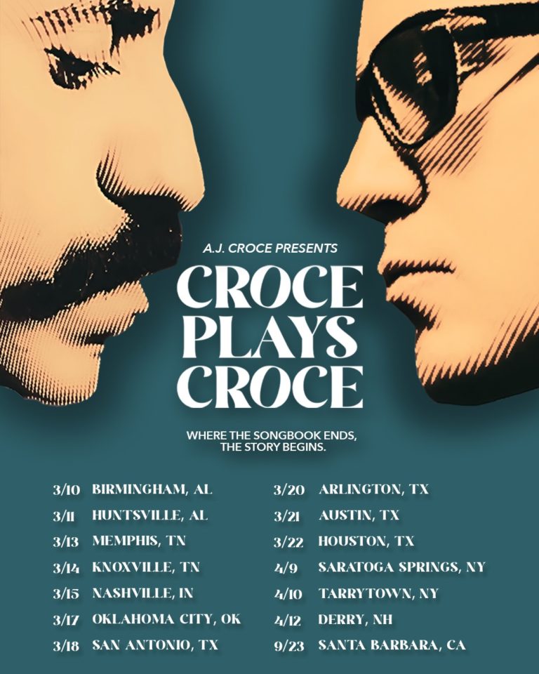 A.J. Croce Announces Spring 2026 Tour Dates For Critically Acclaimed ‘Croce Plays Croce’ Show