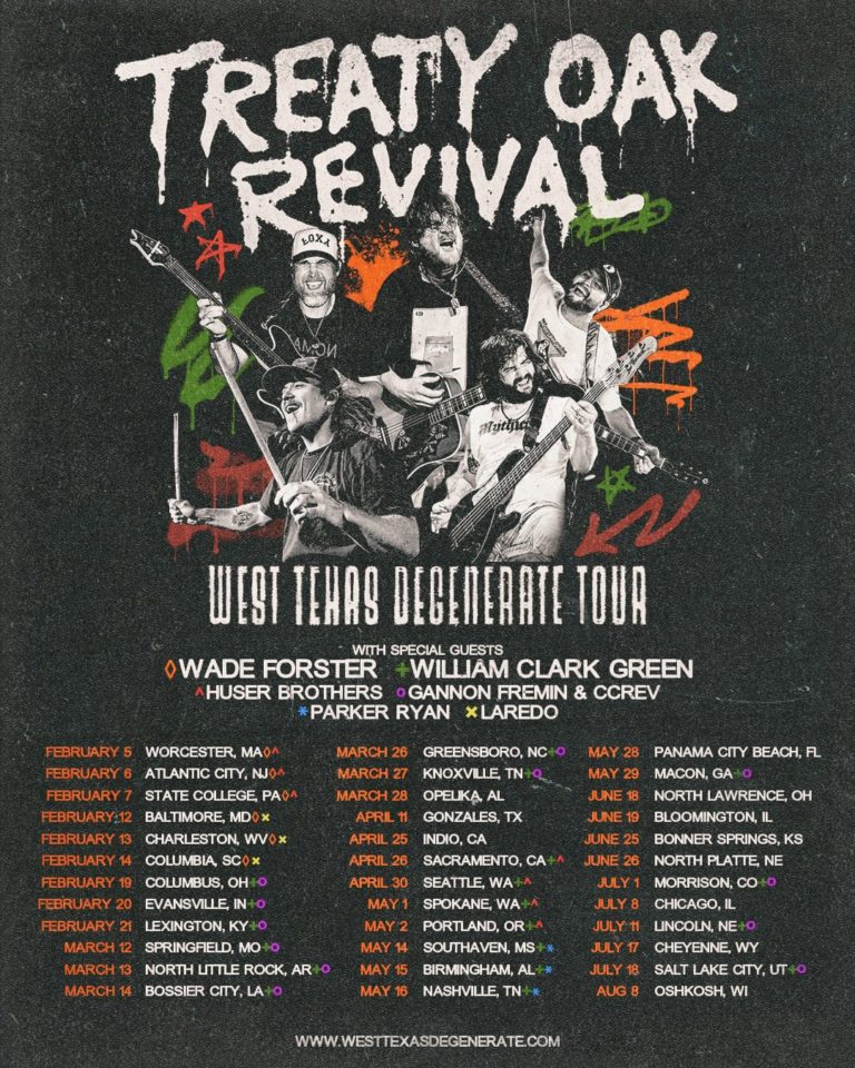 Treaty Oak Revival Announces Massive 2026 U.S. Headline Tour Supporting ‘West Texas Degenerate’