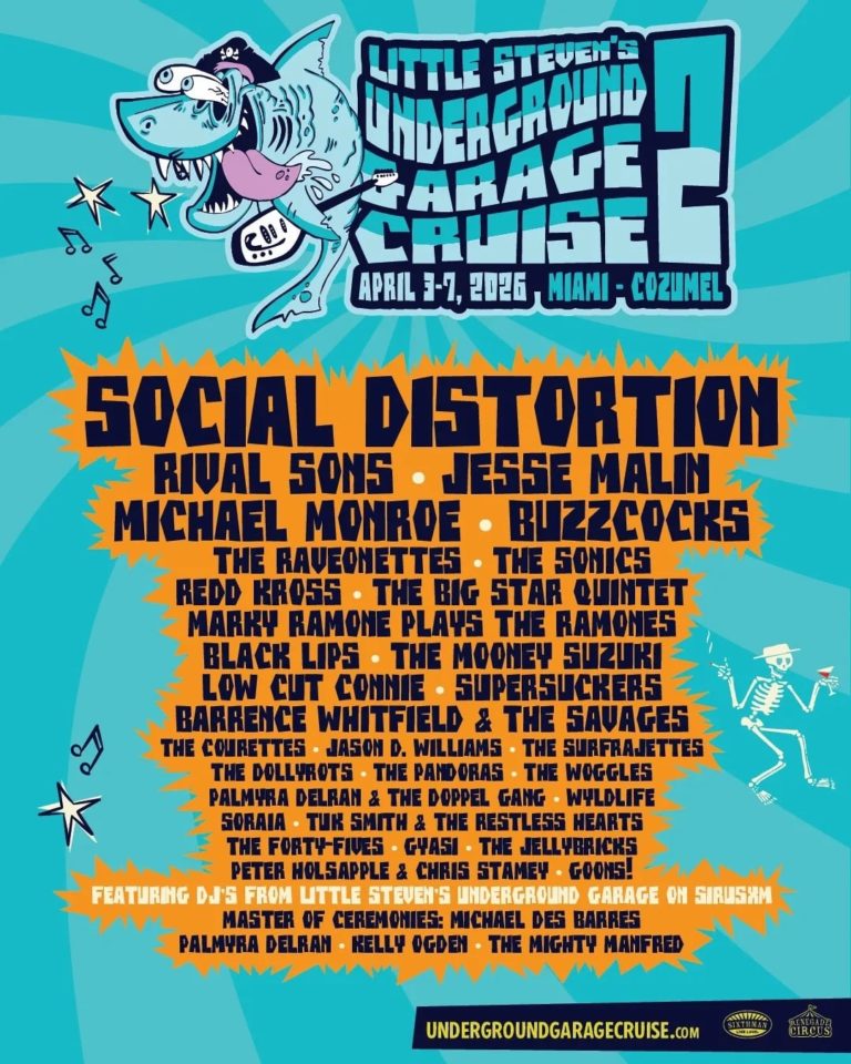 Little Steven’s Underground Garage Cruise 2 Headlined by Social Distortion