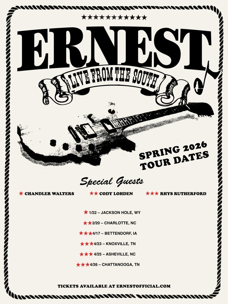 Country Hitmaker Ernest Announces ‘Live From The South’ Tour