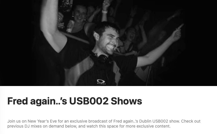 APPLE MUSIC LIVE: Fred again.. Headlines Massive New Year’s Eve Takeover