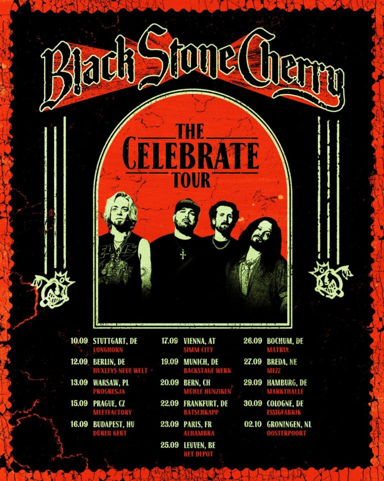 BLACK STONE CHERRY Announces UK Tour Celebrating 20 Years of Their Debut Album