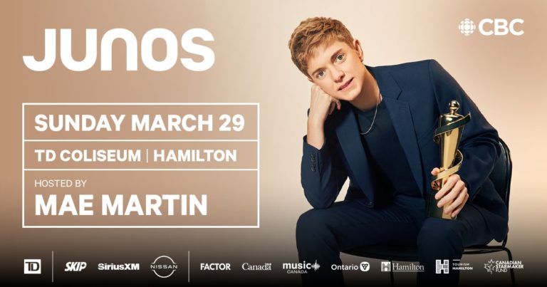 Mae Martin To Host 55th Annual JUNO Awards With Daniel Caesar Performance And Award