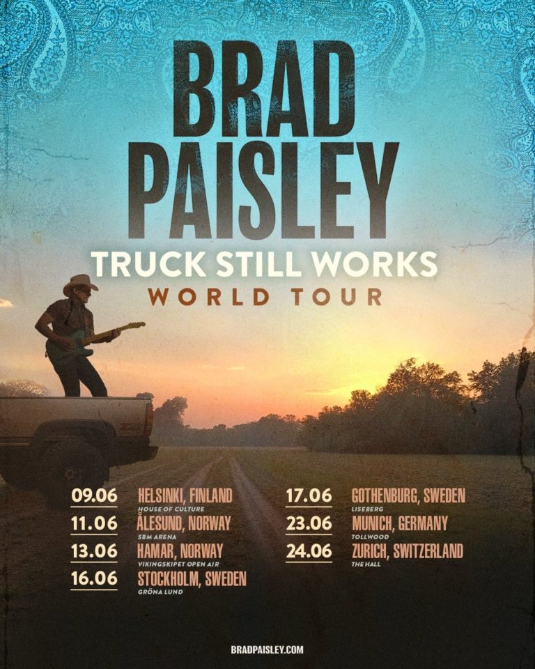 Brad Paisley Extends “Truck Still Works” World Tour Into Europe 2026