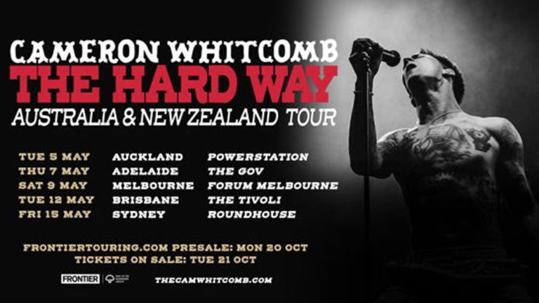 Cameron Whitcomb Brings ‘The Hard Way’ Tour To Australia And New Zealand This May