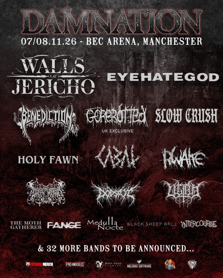 Damnation Festival Reveals First Wave Of Artists For 2026 Edition In Manchester