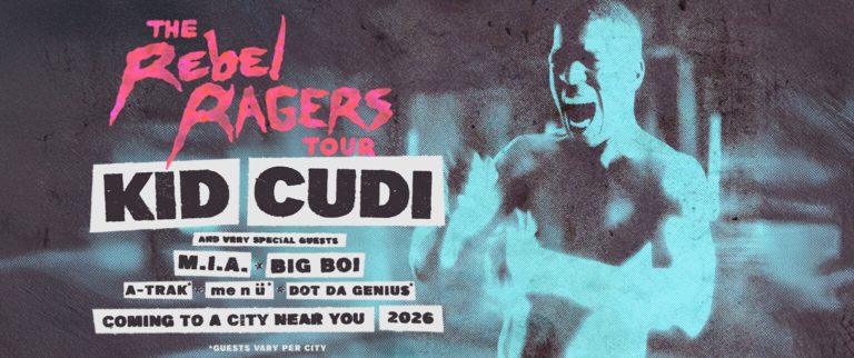 Kid Cudi Returns In 2026 With ‘The Rebel Ragers Tour’ Featuring Special Guests M.I.A., Big Boi, A-Trak, me n ü, And Dot Da Genius