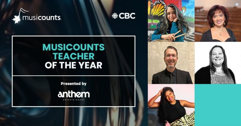 MusiCounts Announces 2026 Teacher of the Year Award Nominees Ahead of JUNO Awards