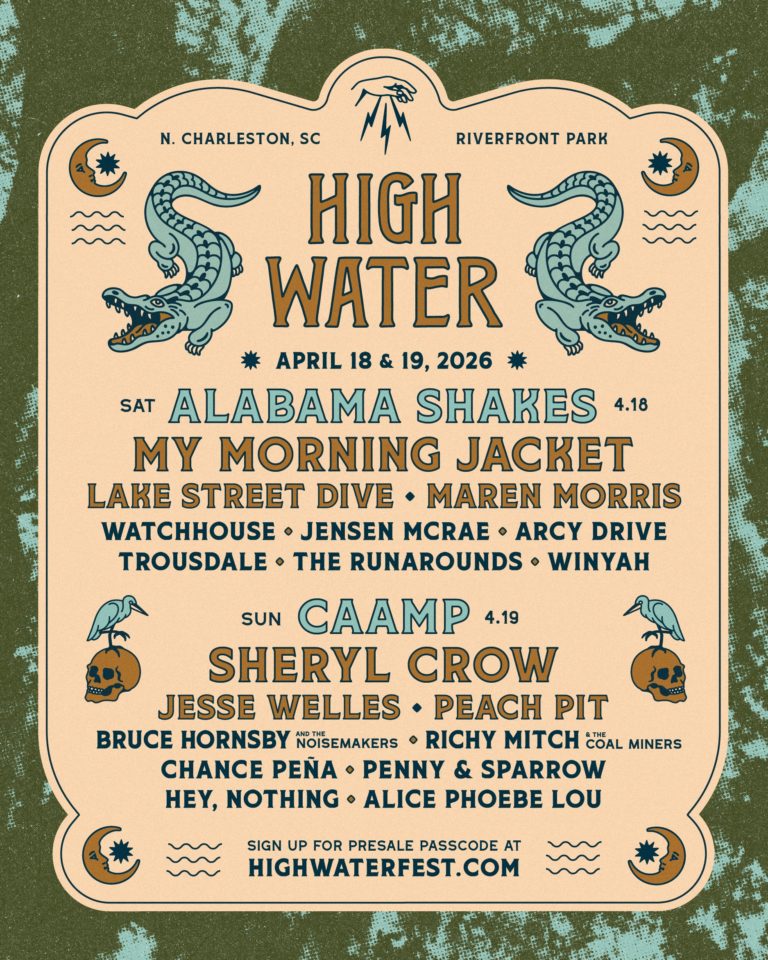 South Carolina’s High Water Festival Returns April 18-19, 2026 With Alabama Shakes And Caamp