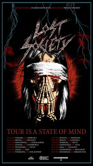 Lost Society Announces Spring 2026 European And UK Tour With New Music Teased For Headline Shows