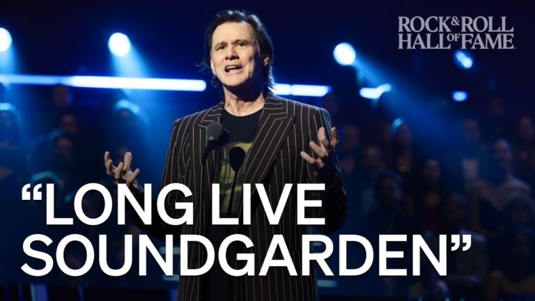 Jim Carrey Honors Soundgarden With Personal Induction At Rock And Roll Hall Of Fame