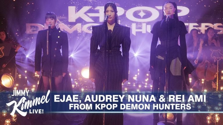 EJAE, Audrey Nuna And REI AMI From KPop Demon Hunters Perform “Golden” On Jimmy Kimmel Live