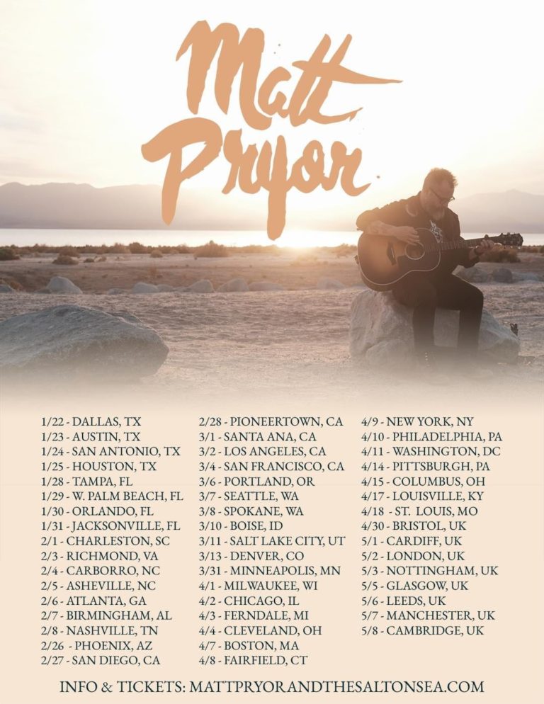 The Get Up Kids’ Matt Pryor Takes ‘The Salton Sea’ On The Road With Massive 2026 U.S. And U.K. Tour