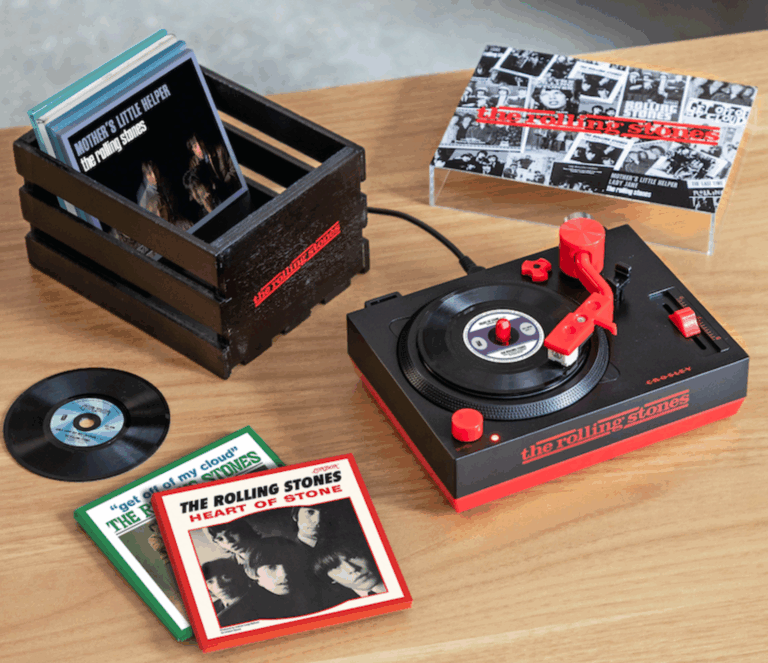 Crosley Radio Unveils Exclusive Rolling Stones RSD3 Mini Turntable and 3” Records for Record Store Day 2026