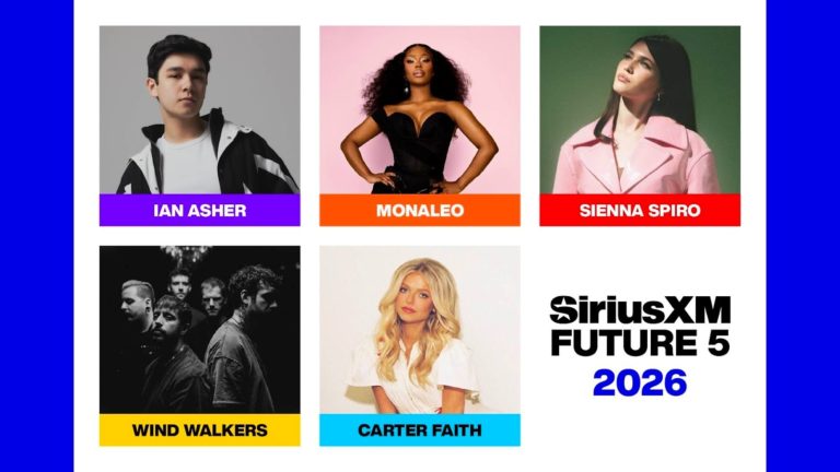 SiriusXM Names Its Future Five Artists Set To Shape The Sound Of 2026: Carter Faith, Ian Asher, Monaleo, Sienna Spiro, and Wind Walkers