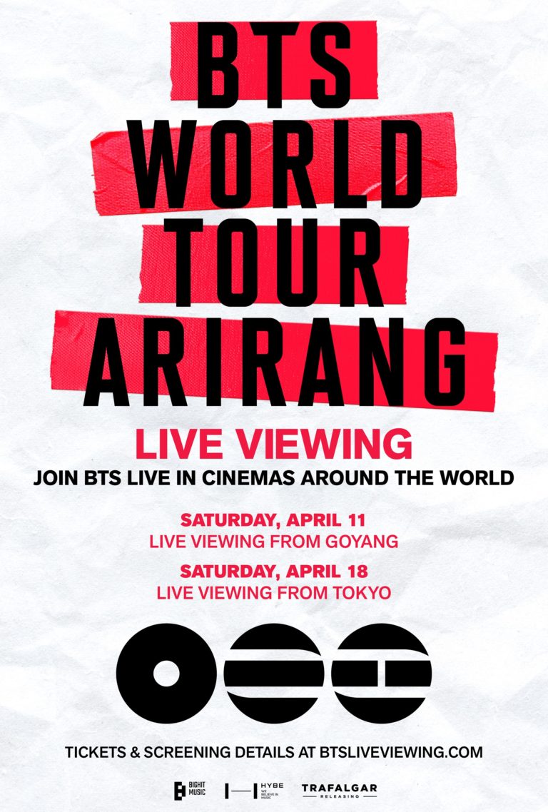 BTS World Tour ‘Arirang’ Live Viewing Events Announced For April 11 And 18