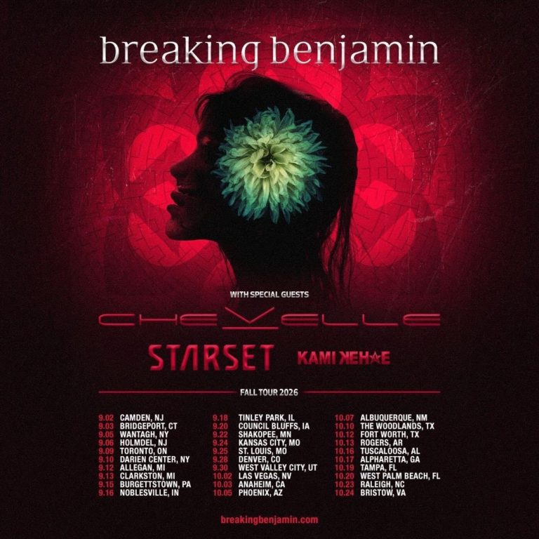 Breaking Benjamin Announce Fall US Tour With Chevelle, Starset And Kami Kehoe