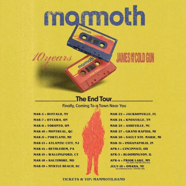 Hard Rock Powerhouse Mammoth Announce “The End Tour” Across North America