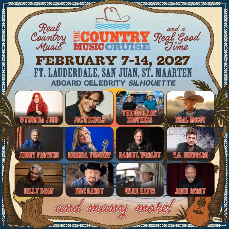 Clint Black, Wynonna Judd And Joe Nichols Lead 2027 Country Music Cruise