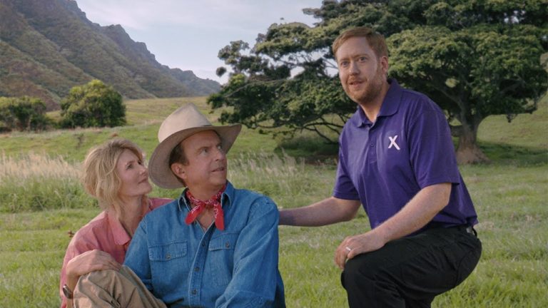 Original Jurassic Park Cast Members Reunite For Blockbuster Xfinity Super Bowl Commercial